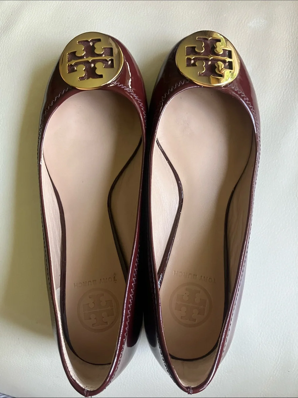 Tory Burch Reva Burgundy flats - 7.5